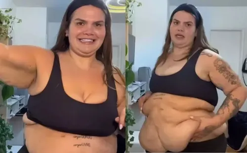 
					Thais Carla chora após perder 100 kg e desabafa; vídeo
				
				