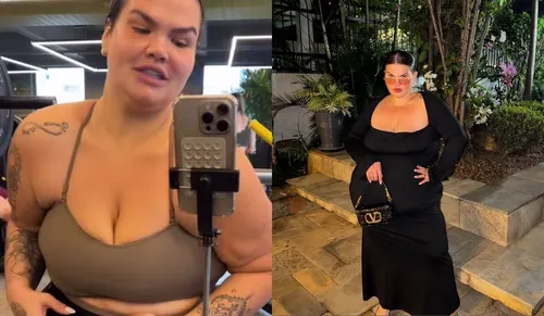 
					Thais Carla reclama de excesso de pele após perder 75 kg: 'Caiu tudo'
				
				
