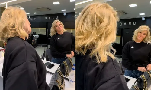 
					Val Marchiori chora ao cortar cabelo em meio a luta contra o câncer
				
				