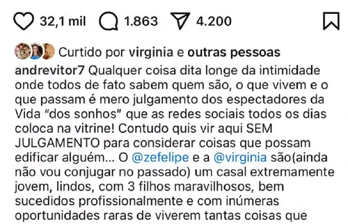 
				
					Virginia Fonseca surpreende com ação que sugere volta com Zé Felipe
				
				