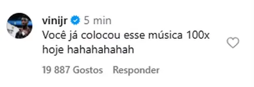 
					Virginia constrange Vini Jr com dança viral e web não perdoa: 'Acaba'
				
				