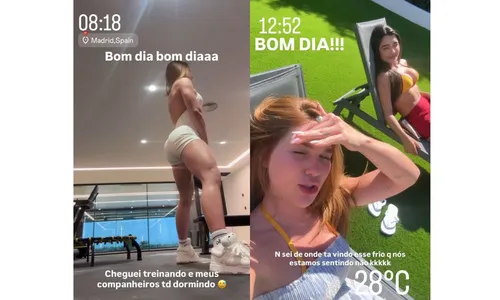 
					Virginia desembarca em Madrid em meio a rumores de affair com Vini Jr.
				
				