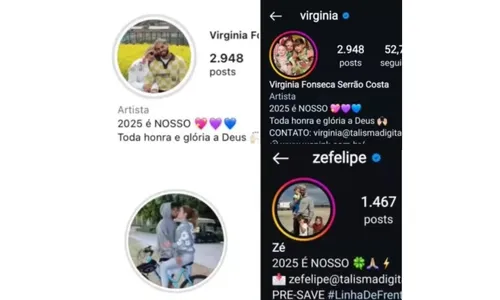 
				
					Virginia e Zé Felipe tomam atitude na web após término do casamento
				
				