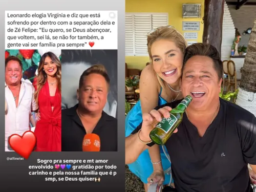
					Virginia manda recado para Leonardo após confissão dele sobre divórcio
				
				
