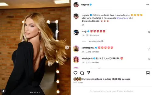 
					Virginia muda visual antes de nova viagem com Vini Jr; veja fotos
				
				