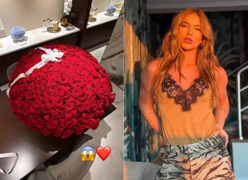 
					Virginia recebe buquê de 500 rosas com valor astronômico em Dubai
				
				