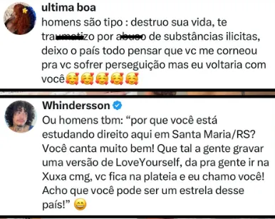 
					Whindersson rebate seguidor e lembra ajuda a Luísa Sonza: 'Canta bem'
				
				
