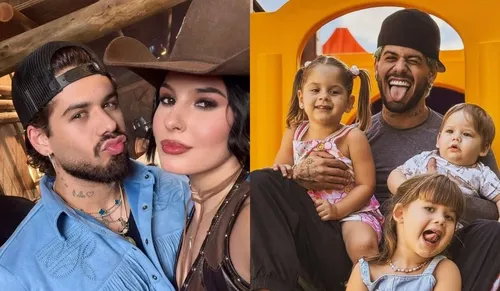 
					Zé Felipe revela detalhes do 1º encontro de Ana Castela e filhos
				
				