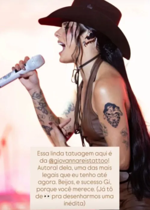 
					Ana Castela se manifesta após acusação de plágio de tatuadora
				
				