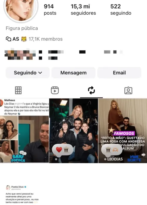 
					Andressa Suita comete gafe com revelação de Virginia e Neymar
				
				