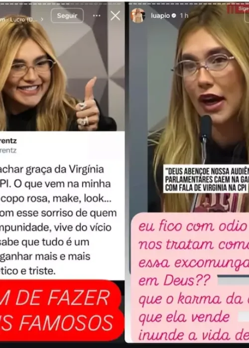 
					De Neymar a Virginia: os famosos alfinetados por Luana Piovani
				
				