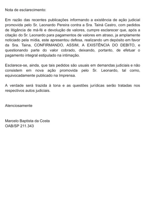 
					Ex de zagueiro do Flamengo explica depósito vazado por Karoline Lima
				
				