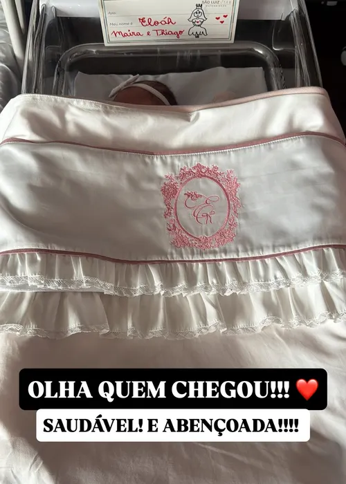 
					Filha de Maíra Cardi tem estado de saúde atualizado após complicações
				
				