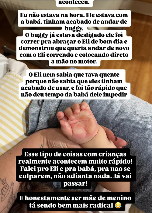 
					Filho de Viih Tube volta ao hospital após queimadura: 'Doloroso'
				
				