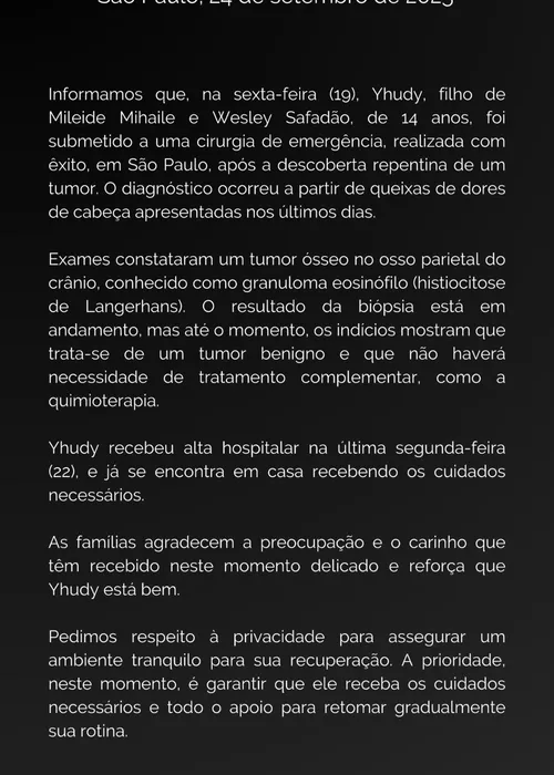 
					Safadão quase cancelou gravação de DVD no dia da cirurgia do filho
				
				