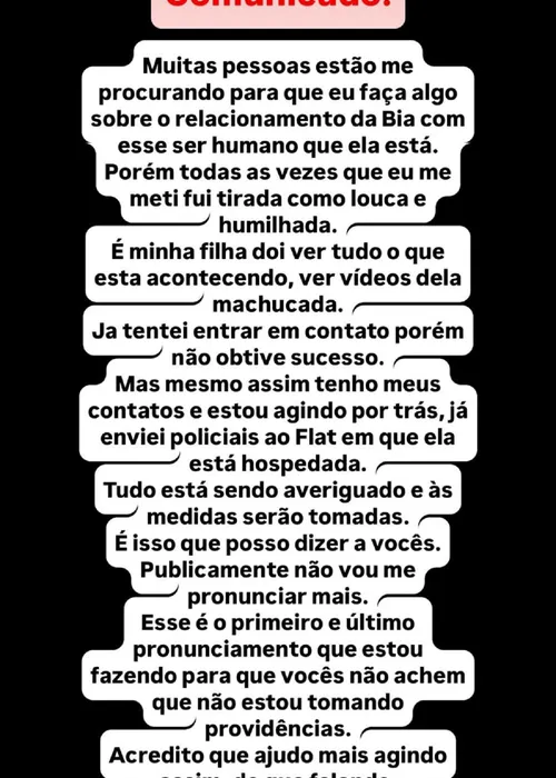 
					Jenny Miranda toma atitude após Bia denunciar Gato Preto: 'Louca'
				
				