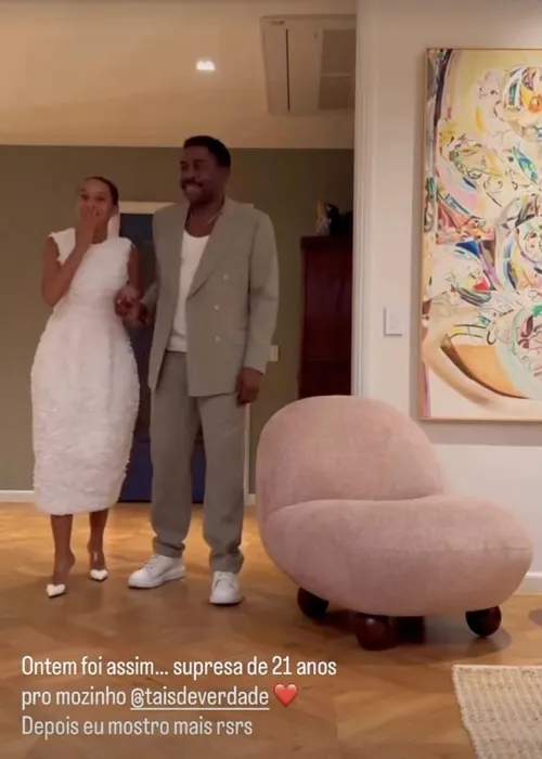 
					Lázaro Ramos arma surpresa exuberante para Taís Araújo em renovação
				
				