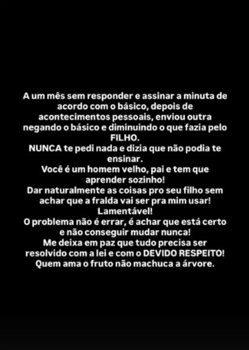 
					Lorena Maria expõe bastidor de briga com MC Daniel: 'Me deixa em paz'
				
				