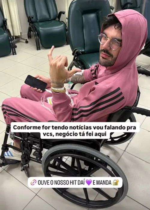   					Luan Pereira é internado com fortes dores e revela diagnóstico  				  				