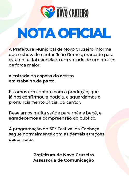 
					Nasce segundo filho de João Gomes e Ary Mirelle: 'História marcada'
				
				