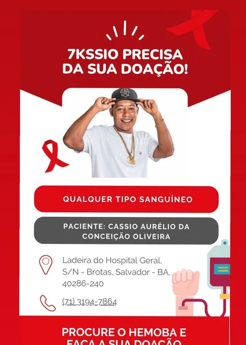 
					Quem é 7Kssio, cantor internado após grave acidente de moto
				
				
