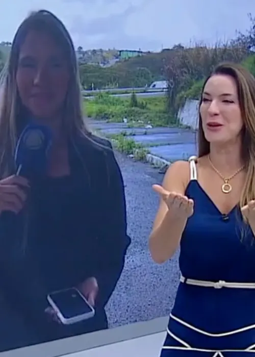   					Repórter da Record Bahia entra em trabalho de parto ao vivo; VÍDEO  				  				