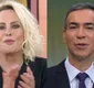 
                  Ana Maria manda surpresa para César Tralli em despedida do Jornal Hoje