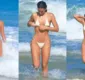 
                  Bruna Marquezine ostenta abdômen trincado em praia do Rio; FOTOS