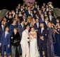 
                  Giovanna Lancellotti choca ao reunir 46 padrinhos: 'Elenco de novela'