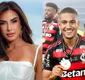 
                  Nicole Bahls surge em clima íntimo com atacante do Flamengo em festa