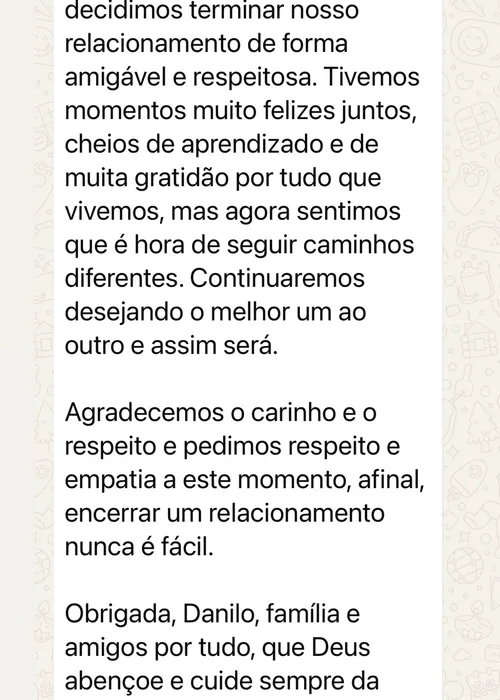 
					Mãe de Virginia, Margareth Serrão, anuncia fim do namoro; entenda
				
				