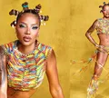 Carnaval: Ludmilla surpreende em look com fitas do Senhor do Bonfim