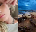 Lívia Andrade vive momentos de pânico e pouso de emergência em Miami