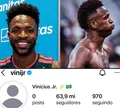 Vini Jr promove 'apagão' em redes após férias com Virginia e agita web