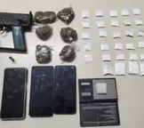 Dois são presos em flagrante com submetralhadora e drogas na Bahia