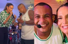 Ivete Sangalo aparece de surpresa em roda de samba em Salvador; VÍDEO