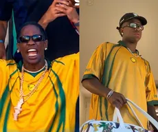 Travis Scott exibe foto rara com Vini Jr. após assistir jogo do Brasil
