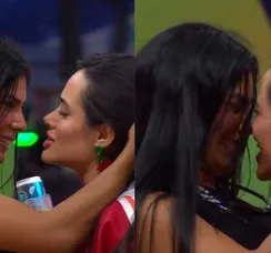 BBB 26: Jordana e Marciele trocam provocação e quase beijo agita web