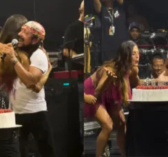 Bell Marques faz homenagem para Mari Gonzalez durante show