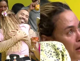 BBB 26: Sarah cai no choro após abraço em Gil do Vigor: 'Não queria'