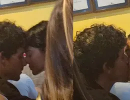 Bruna Marquezine e Shawn Mendes trocam beijos românticos em jantar
