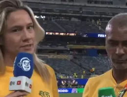 Fernanda Gentil reage após climão com Romário em Copa do Mundo