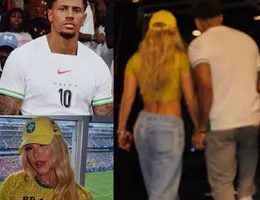 Foto de Virginia com goleiro da Nigéria viraliza e leva web à loucura
