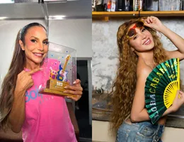 Ivete Sangalo e Shakira são flagradas juntas em ensaio para megashow