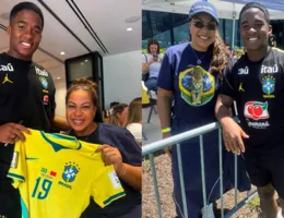 Mãe de Endrick se declara após visitar o atleta: 'Matar a saudade'