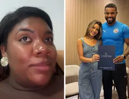 Raquel Brito revela ter descoberto casamento de Davi pela web; veja