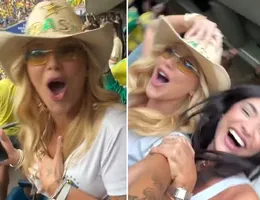 Virginia comemora gol do Brasil em meio a rumores de volta com Vini Jr
