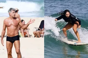 Fora do Vasco, Renato Gaúcho curte folga em dia de sol com a filha