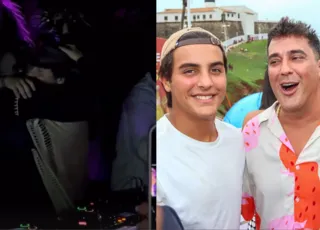 Filho de Ivete Sangalo acompanha show de André Marques e se declara