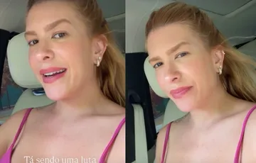 Lore Improta surge abatida e expõe sofrimento no final da gravidez